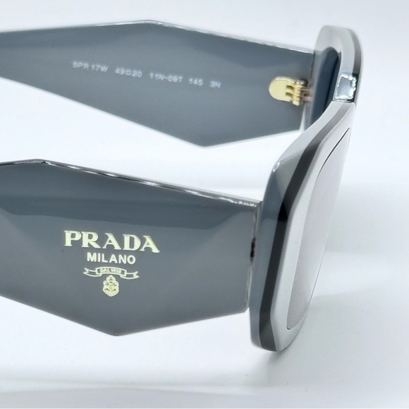 Prada - Sunglasses Symbole PR17WS - Marble Grey / Black, NIB 49-20-145 - Picture 14 of 16